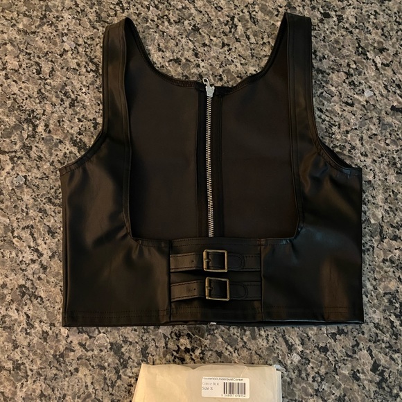 ROUTE 666 UNDERBUST CORSET BLACK NWT SIZE SMALL BLACKMILK - Picture 3 of 14